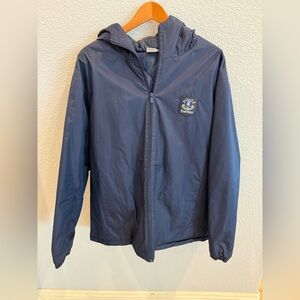 Everton Football Club Men's Navy Raincoat with Hood